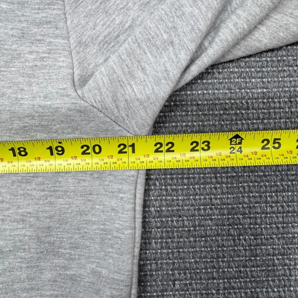 The North Face Mens Full Zip Sweatshirt Gray Heather Mock Neck Jacket Size M